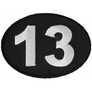 Lucky 13 Iron on Novelty Patch 