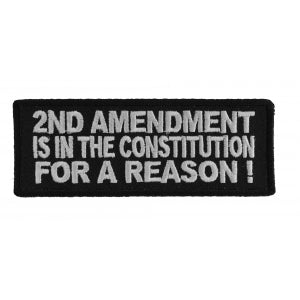 2nd Amendment Is In The Constitution For A Reason Patch