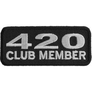 420 Club Member Funny Stoner Patch