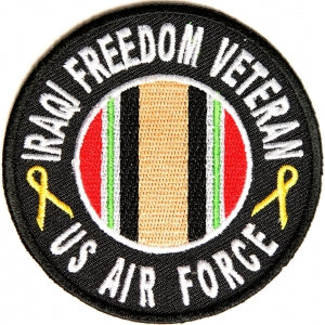 Iraqi Freedom Air Force Vet Patch Round