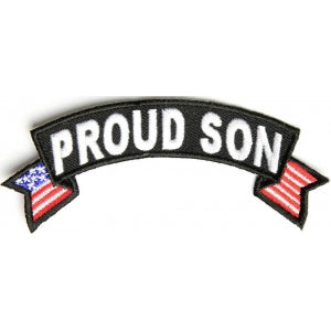 Proud Son US Flag Rocker Patch