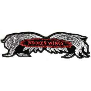 Broken Wings Biker Vest Patch Large