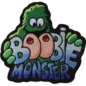 Boobie Monster Funny Iron on Patch