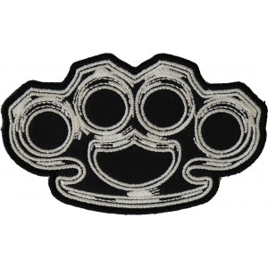 Brass Knuckles Iron on Novelty Patch