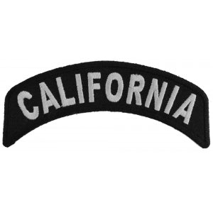 California Patch Iron on State Rocker