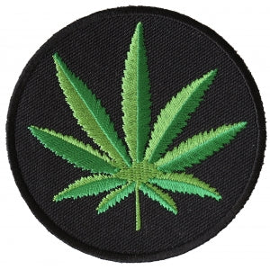 Cannabis Leaf Novelty Iron on Patch