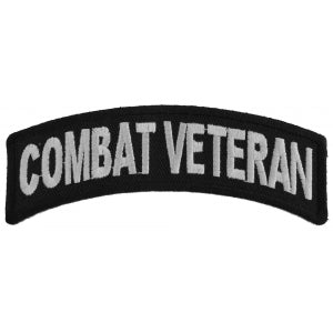 Combat Veteran Small Rocker Patch