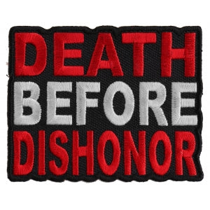 Death Before Dishonor Patriotic Iron on Patch