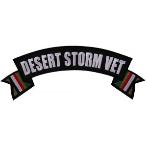 Desert Storm Rocker Patch With Flags