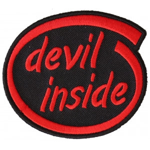 Devil Inside Funny Iron on Patch