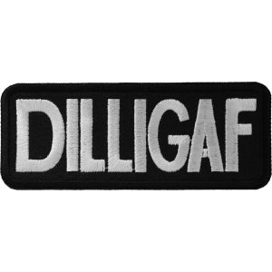 DILLIGAF Biker Patch