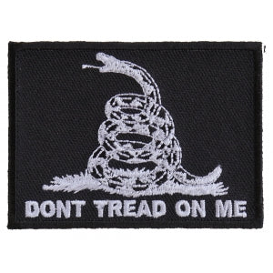 Don't Tread On Me Black White Patch