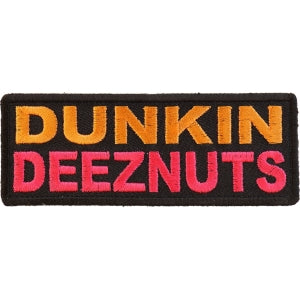 Dunkin Deeznuts Funny Iron on Patch