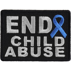 End Child Abuse Blue Ribbon Patch