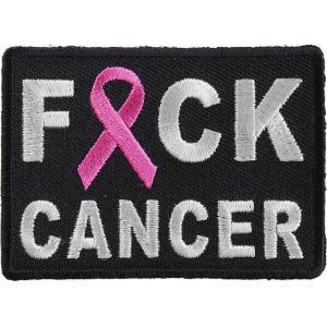 FCK Cancer Pink Ribbon Patch