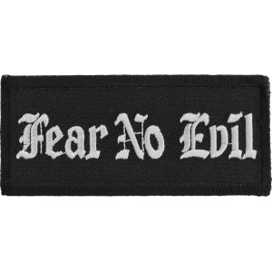 Fear No Evil Iron on Morale Patch