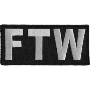 FTW Biker Saying Patch - Forever Two Wheels