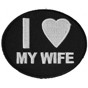 I Love My Wife Iron on Morale Patch