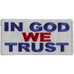 In God We Trust Patriotic Iron on Patch