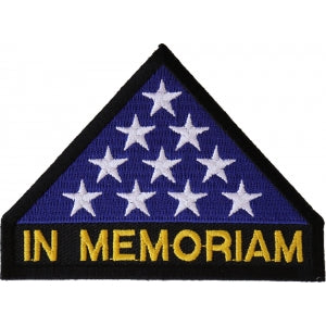 In Memoriam Folded Flag Patch