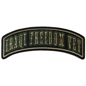 Iraqi Freedom Vet Rocker Small Patch