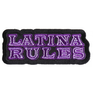 Latina Rules Funny Iron on Patch 