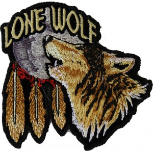 Lone Wolf Howling At The Moon Small Patch