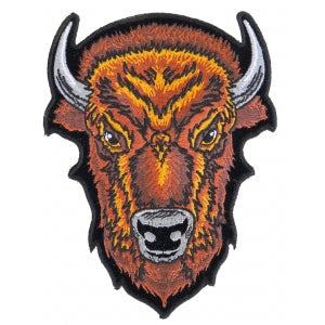 Medium Brown Buffalo Head Patch