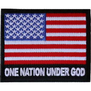 One Nation Under God American Flag Patch