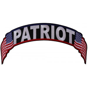 Patriot US Flag Rocker Patch