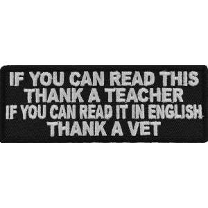 Read English Thank A Vet Patch