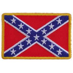 Rebel Confederate Southern Flag Patch Small