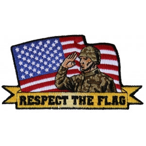 Respect the flag Soldier Salute Patch