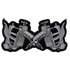 Small Tattoo Guns Novelty Iron on Patch