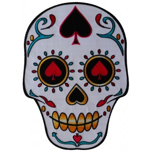 Sugar Skull Large Embroidered Iron on Patch