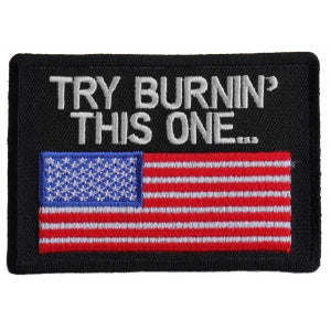 Try Burning This One US Flag Patch