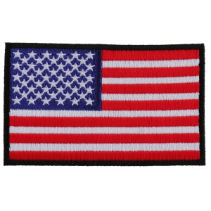 US Flag Patch 4 Inch Black Border