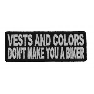 Vests and Colors Biker Patch