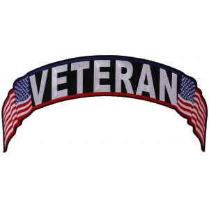 Veteran US Flag Rocker Patch