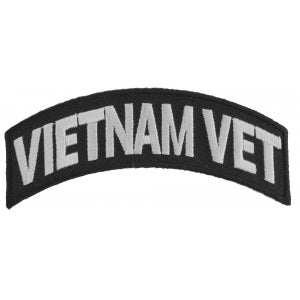 Vietnam Vet Patch White Rocker