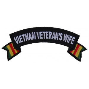 Vietnam Veteran's Wife Rocker Patch