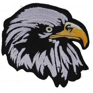 White Eagle Facing Right Iron on Patch