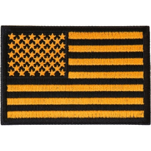 Yellow Black American Flag Patch