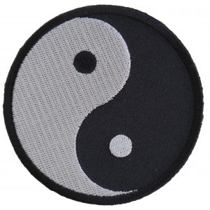 Ying Yang Novelty Iron on Patch