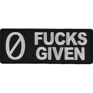 Zero Fucks Given Patch